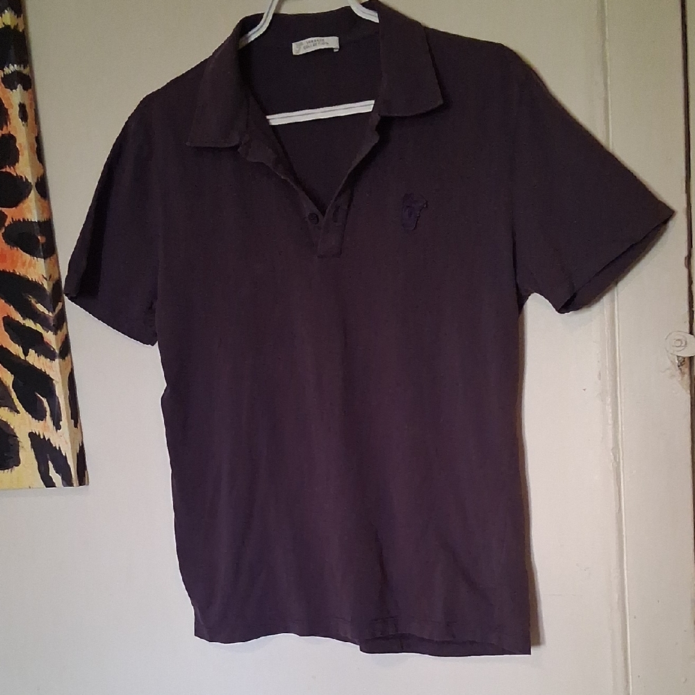 Versace Collection Purple Polo Shirt